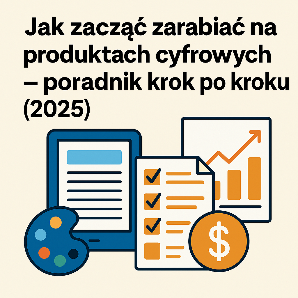Jak zacząć zarabiać na produktach cyfrowych – poradnik krok po kroku (2025)